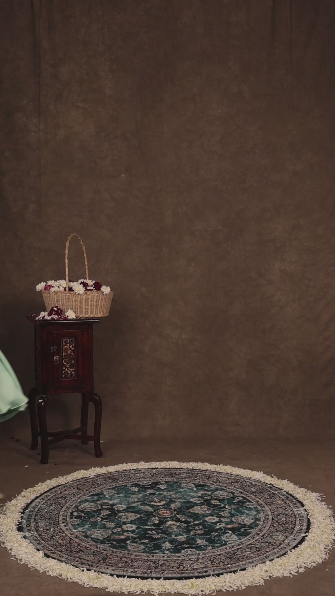 Sea Green Tissue Georgette Anarkali by AKloset